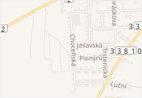 Choceňská v obci Přelouč - mapa ulice