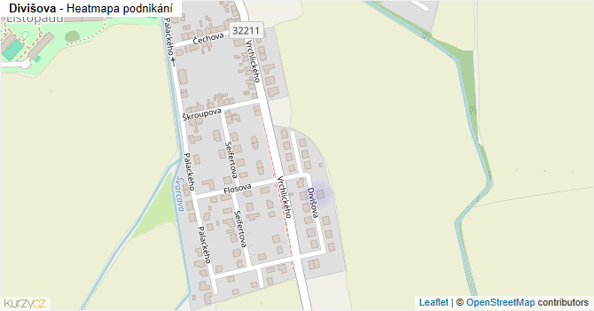 Divišova - mapa podnikání