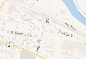 Dukelské náměstí v obci Přelouč - mapa ulice