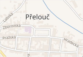Edvarda Beneše v obci Přelouč - mapa ulice