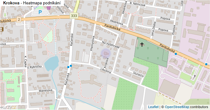 Krokova - mapa podnikání