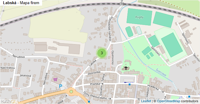 Labská - mapa firem
