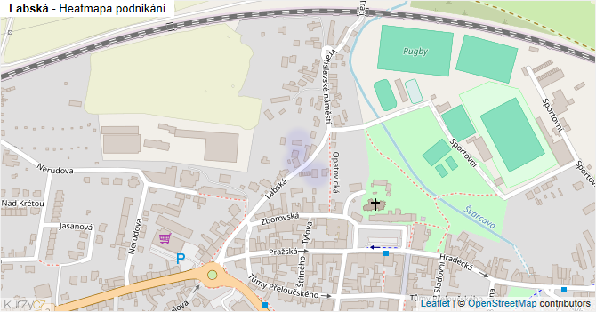 Labská - mapa podnikání