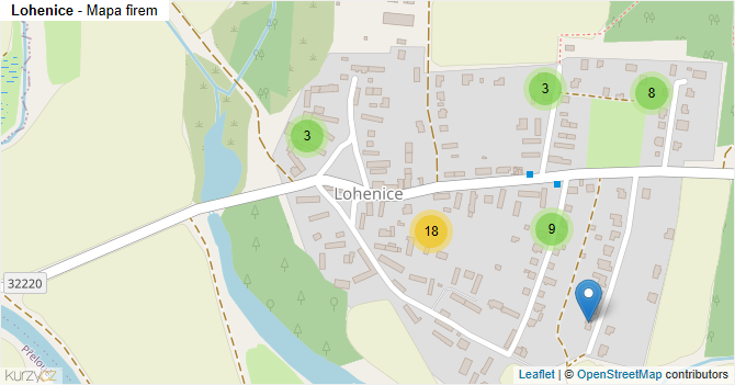Lohenice - mapa firem