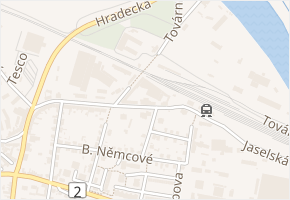 Nádražní v obci Přelouč - mapa ulice