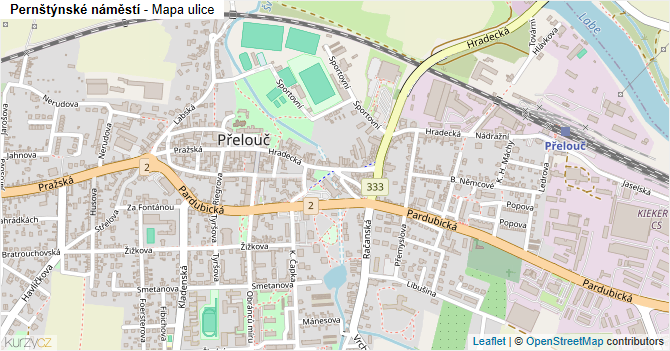 Pernštýnské náměstí - mapa ulice