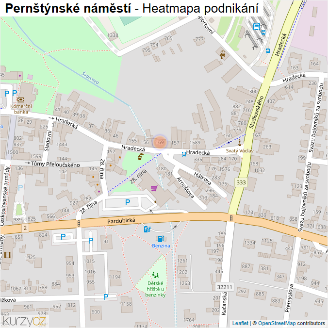 Mapa Pernštýnské náměstí - Firmy v ulici.