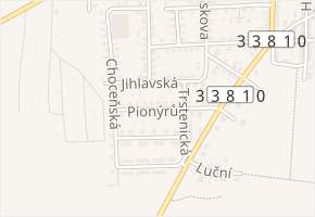 Pionýrů v obci Přelouč - mapa ulice