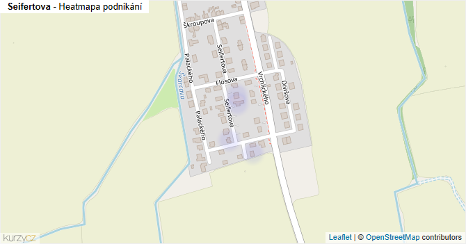 Seifertova - mapa podnikání