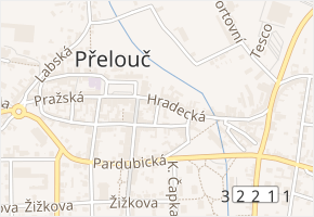 Sladovní v obci Přelouč - mapa ulice
