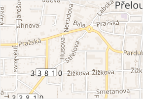 Střelova v obci Přelouč - mapa ulice