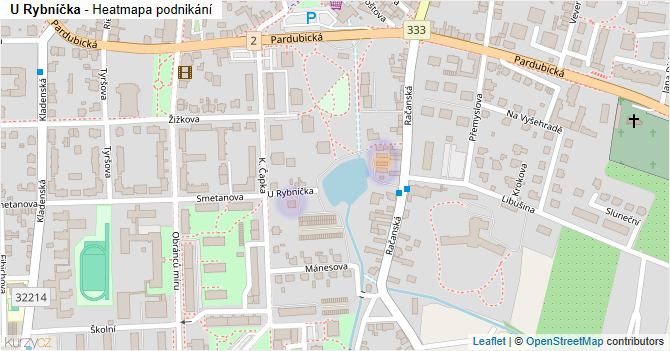 U Rybníčka - mapa podnikání