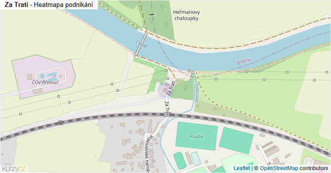 Za Tratí - mapa podnikání