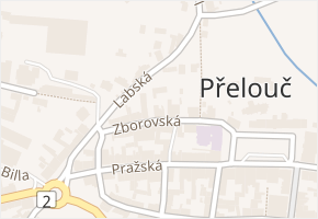 Zborovská v obci Přelouč - mapa ulice