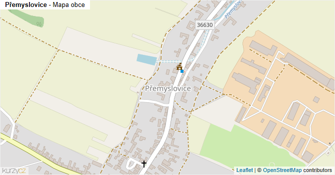 Přemyslovice - mapa obce