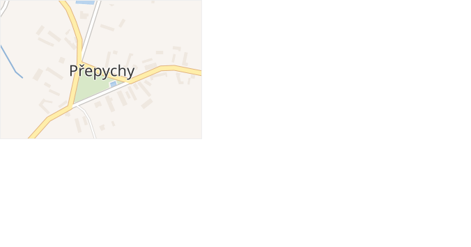 Přepychy v obci Přepychy - mapa části obce