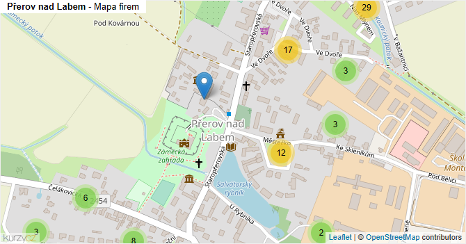 Přerov nad Labem - mapa firem