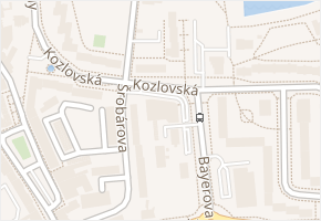 Bayerova v obci Přerov - mapa ulice