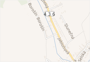 Borošín v obci Přerov - mapa ulice