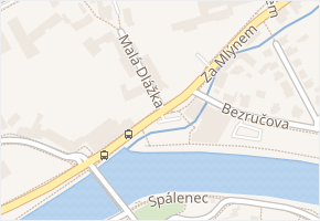 Brabansko v obci Přerov - mapa ulice