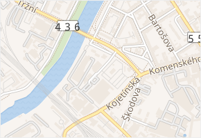 Cukrovarská v obci Přerov - mapa ulice