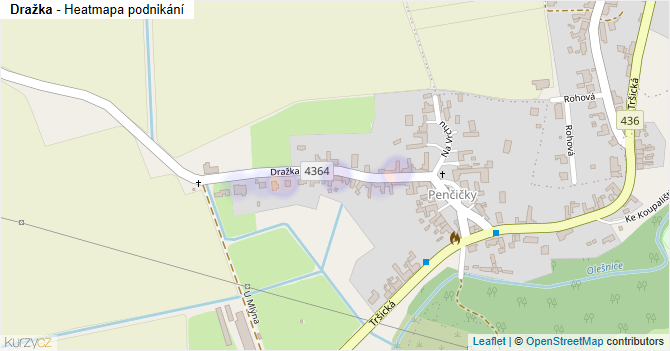 Dražka - mapa podnikání