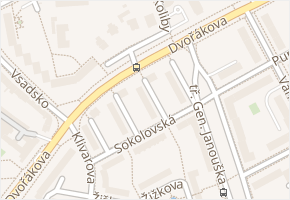 Jána Nálepky v obci Přerov - mapa ulice