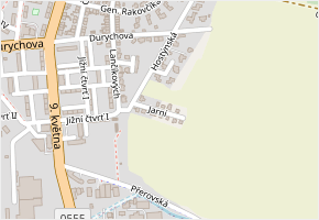 Jarní v obci Přerov - mapa ulice