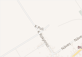 K poli v obci Přerov - mapa ulice