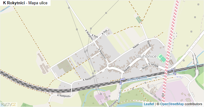 K Rokytnici - mapa ulice