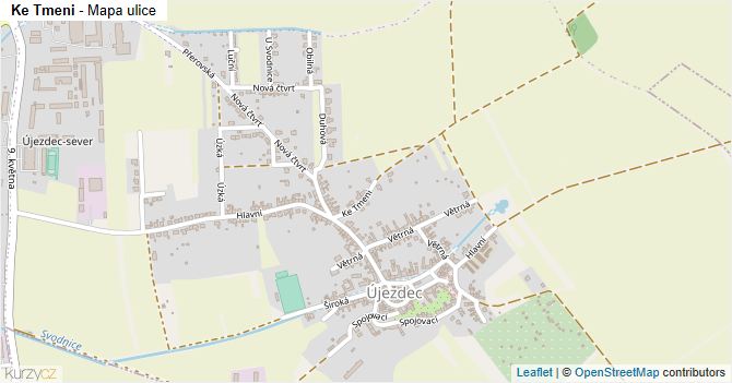 Ke Tmeni - mapa ulice
