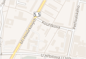 Kouřílkova v obci Přerov - mapa ulice