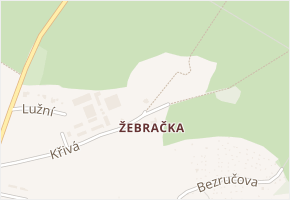 Křivá v obci Přerov - mapa ulice