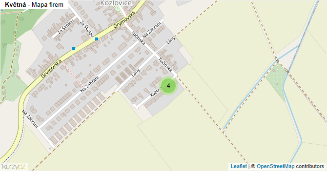 Květná - mapa firem
