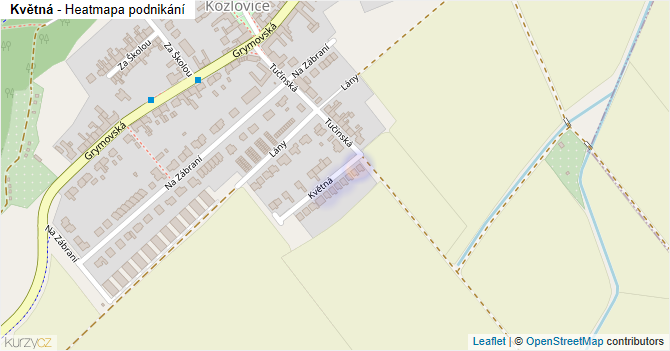 Květná - mapa podnikání