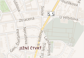 Lančíkových v obci Přerov - mapa ulice