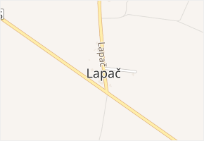 Lapač v obci Přerov - mapa ulice