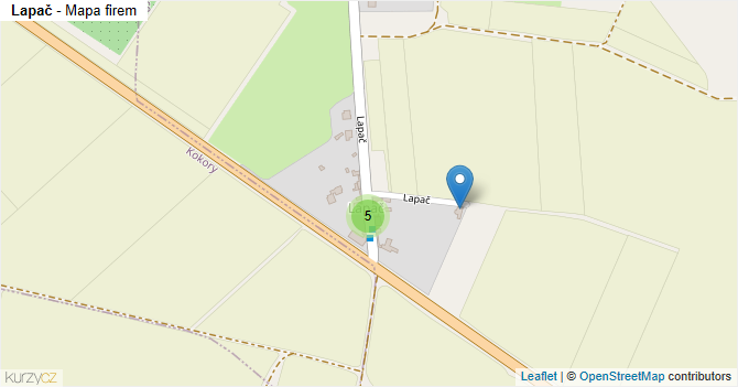 Lapač - mapa firem