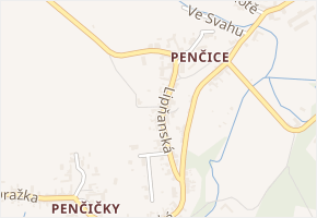 Lipňanská v obci Přerov - mapa ulice