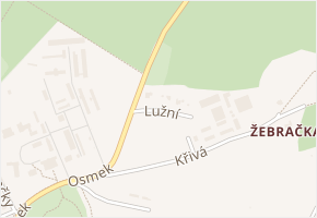 Lužní v obci Přerov - mapa ulice