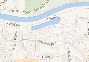 Malá Trávnická v obci Přerov - mapa ulice