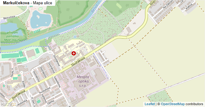 Markulčekova - mapa ulice