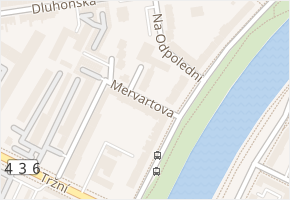 Mervartova v obci Přerov - mapa ulice