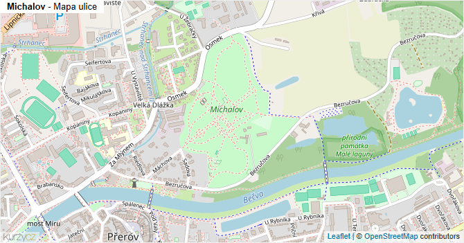 Michalov - mapa ulice