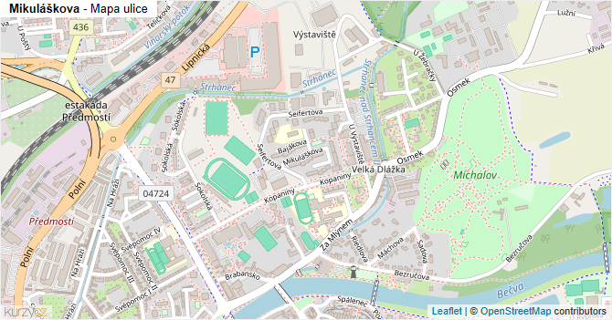 Mikuláškova - mapa ulice