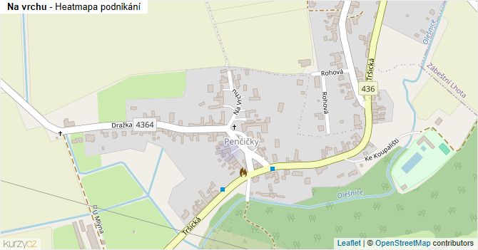 Na vrchu - mapa podnikání