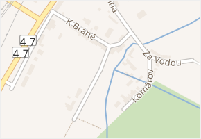 Nad struhou v obci Přerov - mapa ulice