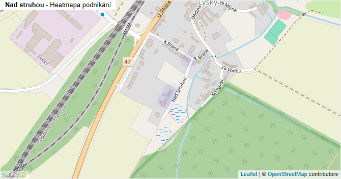 Nad struhou - mapa podnikání