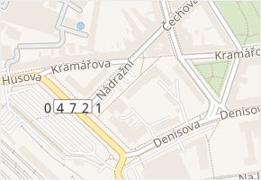 Nádražní v obci Přerov - mapa ulice