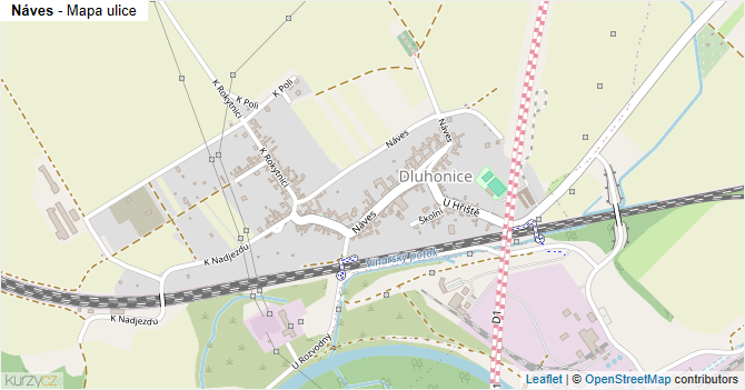 Náves - mapa ulice